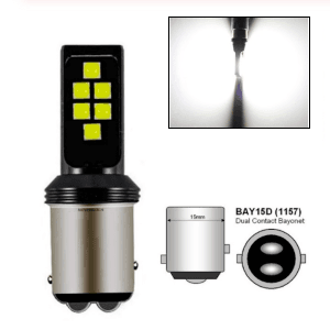 CREE Led BAY15D 1157 600lm 1000lm Wit
