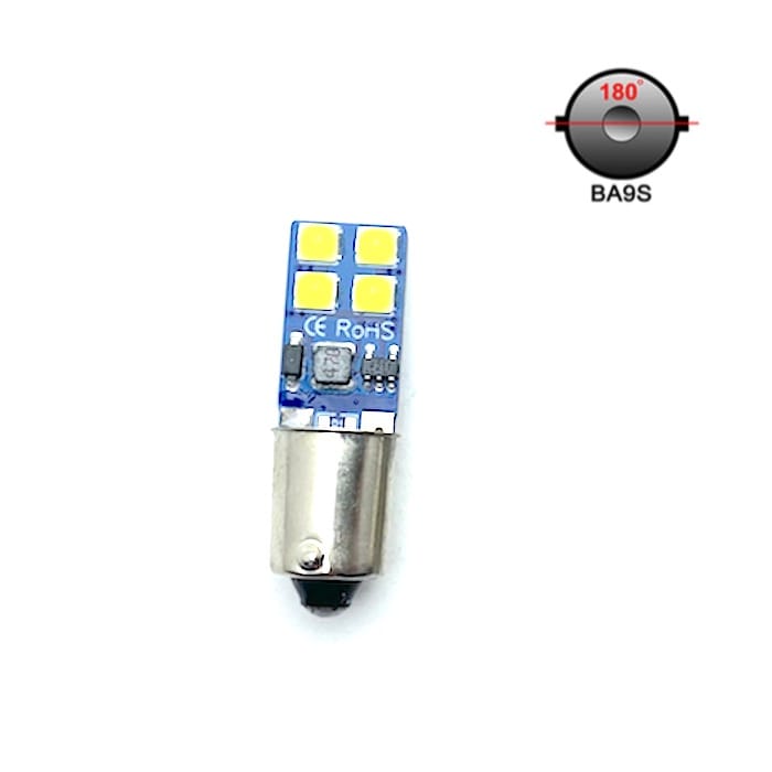 Led BA9S Wit LED Wit Canbus (2 stuks) - Afbeelding 2